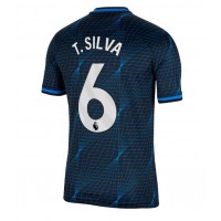 Moški Nogometni dresi Chelsea Thiago Silva #6 Gostujoči 2023-24 Kratek Rokav
